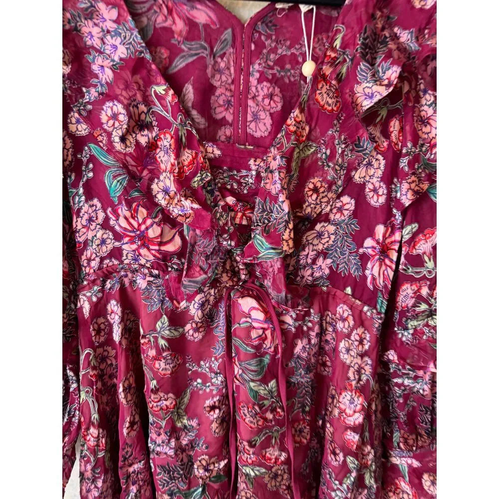 FOR LOVE‎ AND LEMONS BERRY FLORAL ROMPER